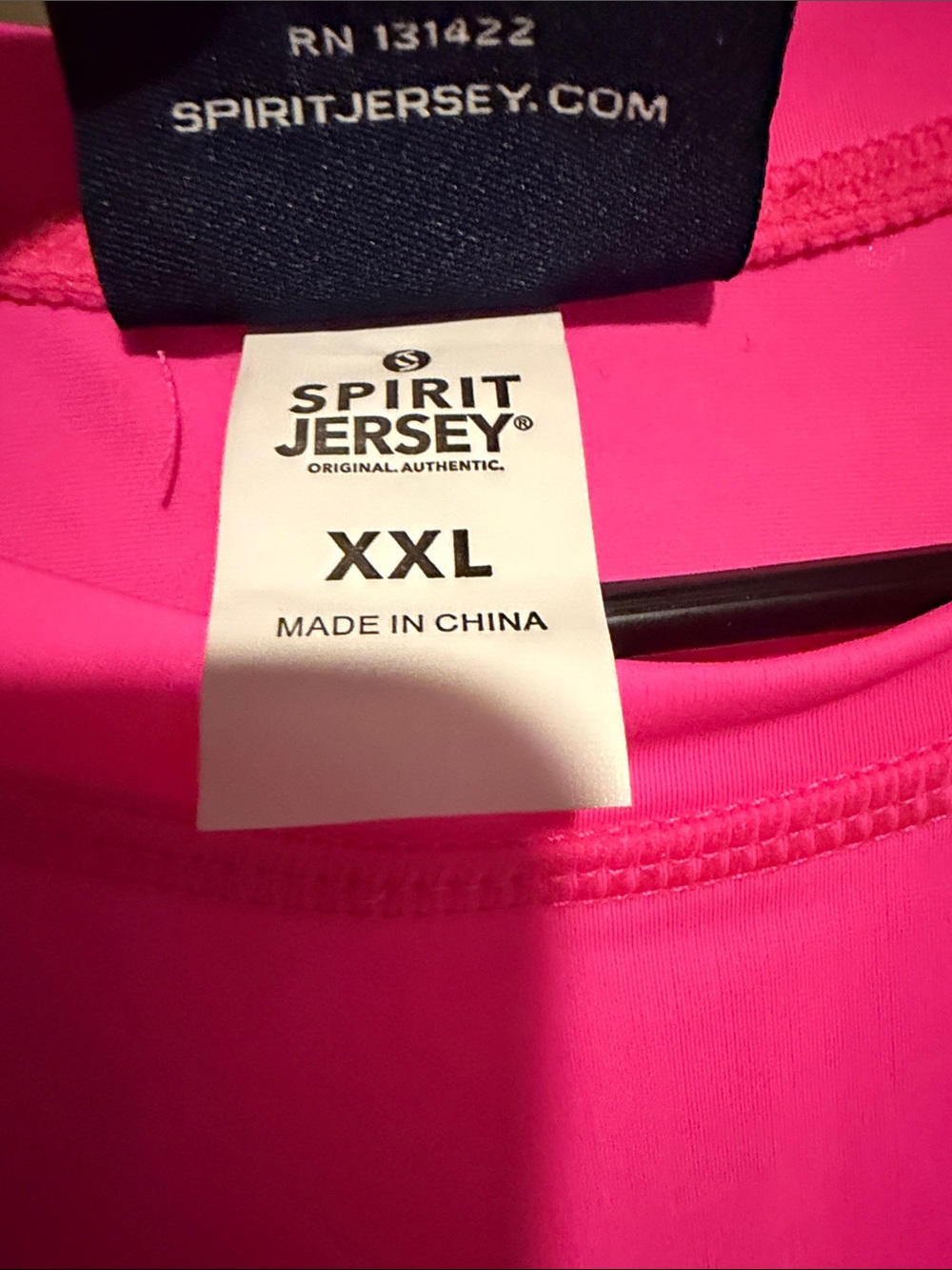 Spirit Jersey Hot Pink Crewneck Tee - Picture 3 of 5